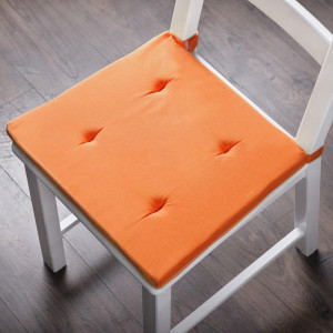 Комплект подушек для стула Билли Оранжевый, 37х42х3 см - 2 шт.