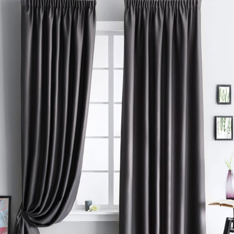 Комплект светозащитных штор Блэквуд Черный 200x270 см - 2 шт. Комплект светозащитных штор Блэквуд Черный 200x270 см - 2 шт.