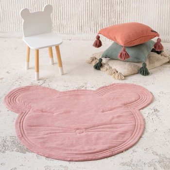 Декоративный коврик Микки Светло-розовый 110х120 см