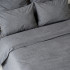 Комплект постельного белья Бойл Темно-серый 1,5 сп 200x220
