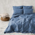 Комплект постельного белья Бойл Джинс Евро с простыней на резинке 180x200x25