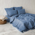 Комплект постельного белья Бойл Джинс Евро с простыней на резинке 160x200x25