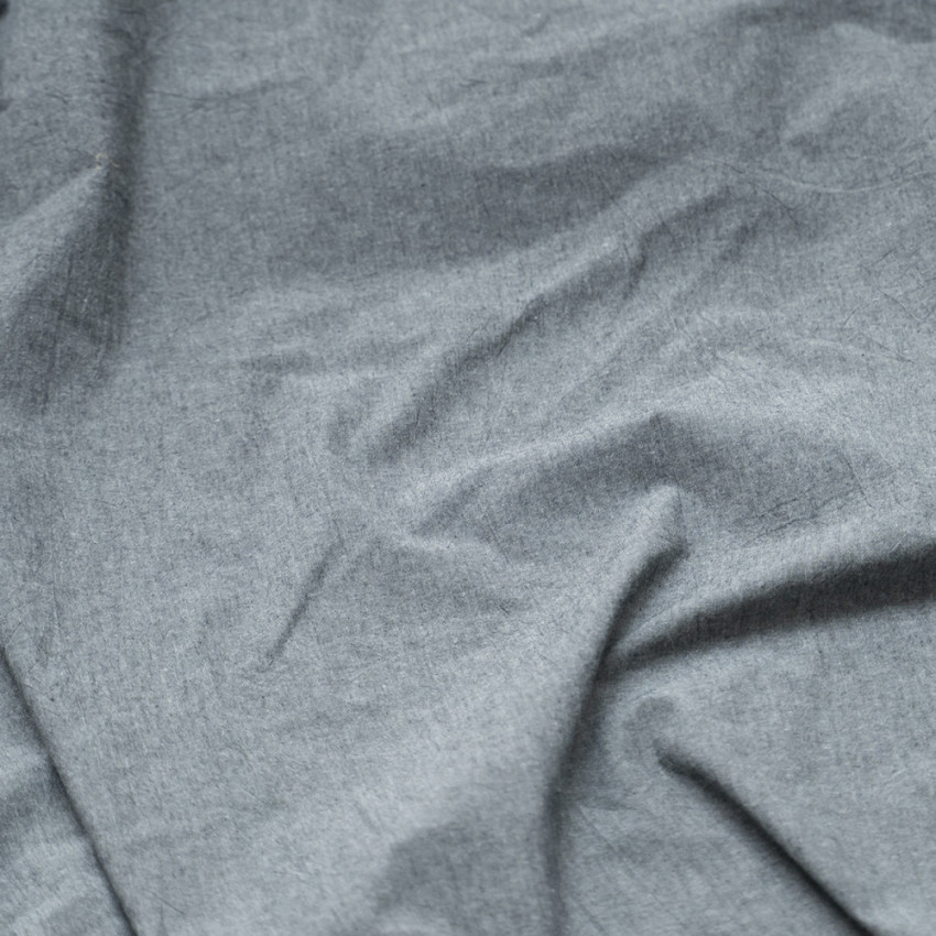 Комплект постельного белья Бойл Темно-серый Евро 220x240