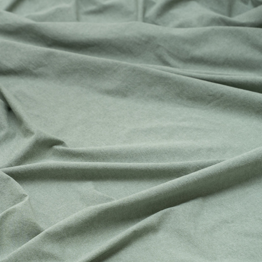 Комплект постельного белья Бойл Зеленый 2 сп с простыней на резинке 160x200x25