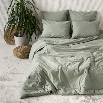 Комплект постельного белья Бойл Зеленый 1,5 сп 200x220