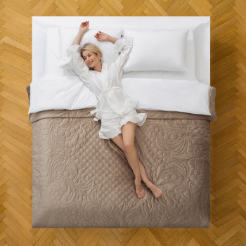 Покрывало с наволочками Узорье Бежевый 230х250 см