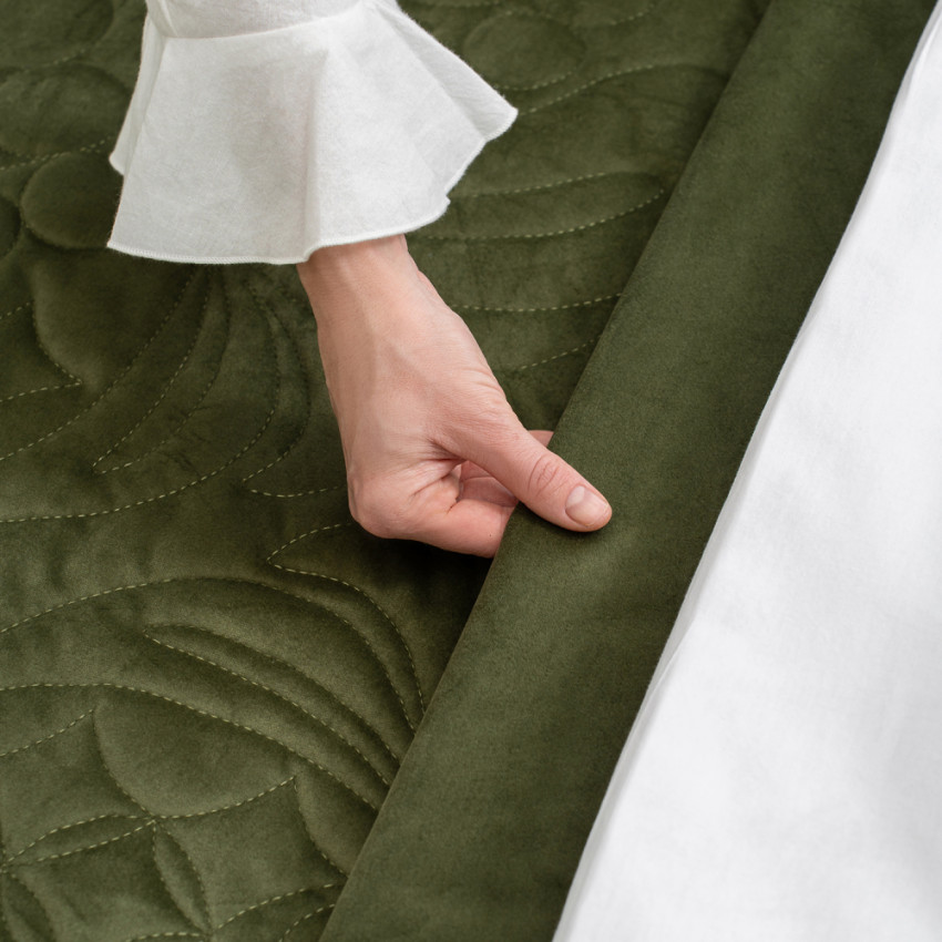 Покрывало с наволочками Узорье Зеленый 230х250 см