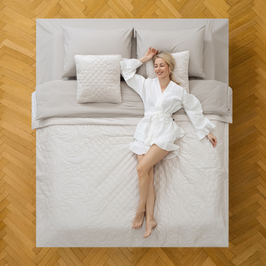 Покрывало с наволочками Узорье Айвори 230х250 см