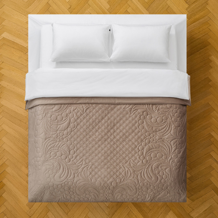 Покрывало с наволочками Узорье Бежевый 230х250 см