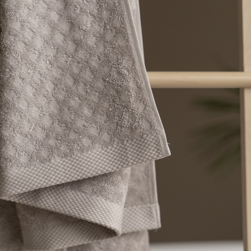 Махровое полотенце Мемо Светло-серый 30x50