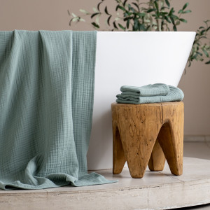 Муслиновое полотенце Шифу Зеленый 30x50
