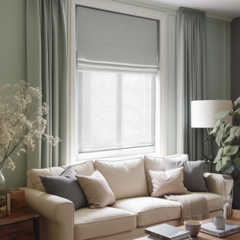 Римская штора блэкаут Мириам Светло-серый 80х175 см