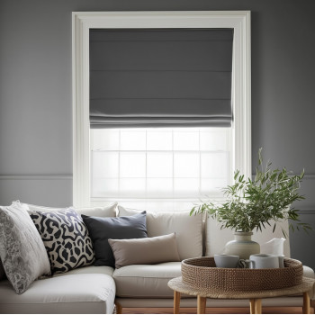 Римская штора блэкаут Мириам Серый 100х175 см