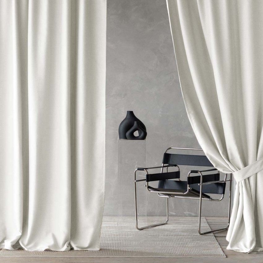 Комплект штор с подхватами Вандер Белый 200x270 см - 2 шт. Комплект штор с подхватами Вандер Белый 200x270 см - 2 шт.