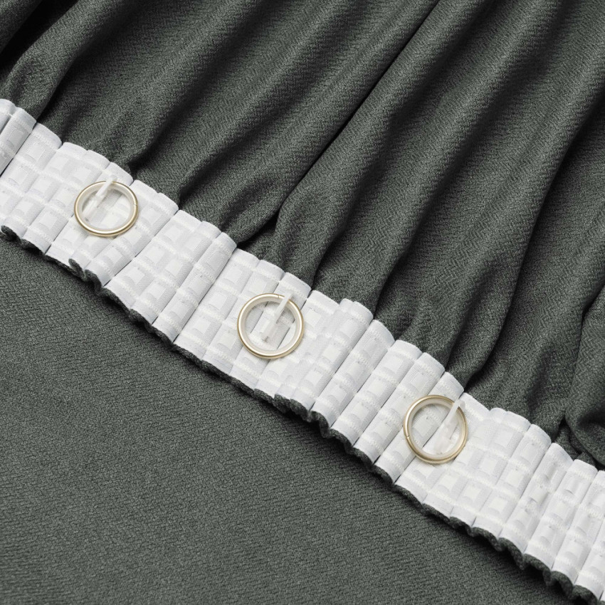 Комплект штор блэкаут с подхватами Мириам Серый 200х250 см