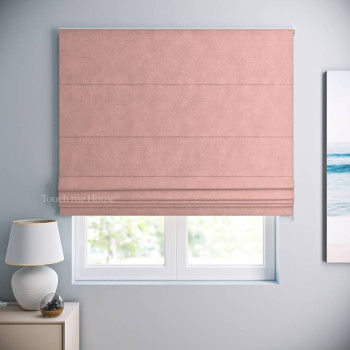 Римская штора под заказ Софт Светло-розовый 140x170 см