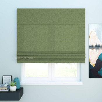Римская штора под заказ Джерри Зеленый 100x170 см
