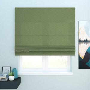 Римская штора под заказ Джерри Зеленый 120x170 см