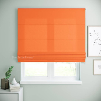 Римская штора под заказ Билли Оранжевый 100x170 см