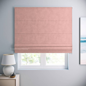 Римская штора под заказ Софт Светло-розовый 120x170 см