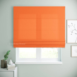 Римская штора под заказ Билли Оранжевый 120x170 см
